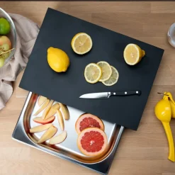 Duracore skjærebrett med skuff 39x27 cm svart