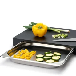 Duracore skjærebrett med skuff 48x32,5 svart