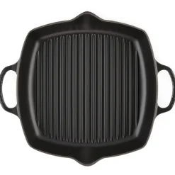 Dyp grillpanne støpejern 30 cm black