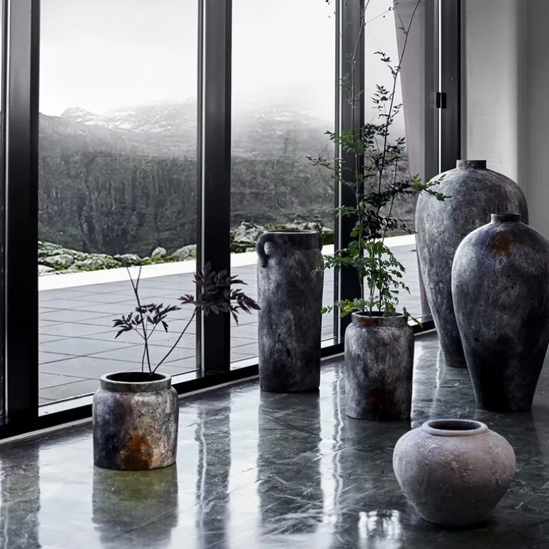 Echo blomsterpotte 25x30 cm grå