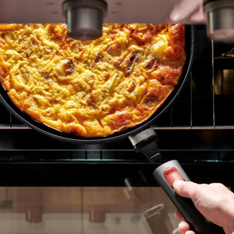 ECO Lite QXR stekepanne 28 cm avtagbart håndtak svart