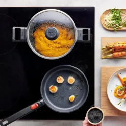 ECO Logic QXR stekepanne 20 cm avtagbart håndtak svart