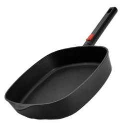 ECO Logix QXR stekepanne firkantet 28 cm avtagbart håndtak svart