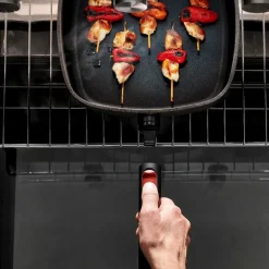 ECO Logix QXR stekepanne firkantet 28 cm avtagbart håndtak svart