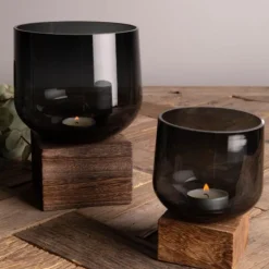 Eddie vase 10x13,5 cm svart