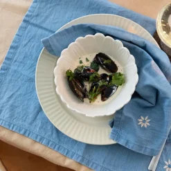 Eden denim serviett 45x45 cm 2 stk blå