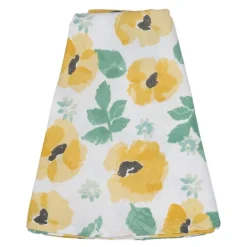 Eden rund vokset duk 180 cm gul mix