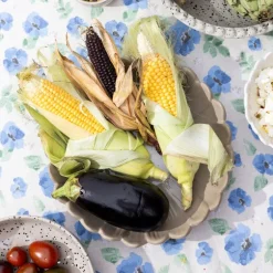 Eden vokset duk 150x250 cm blå mix