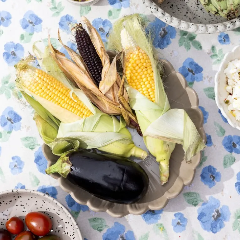 Eden vokset duk 150x250 cm blå mix