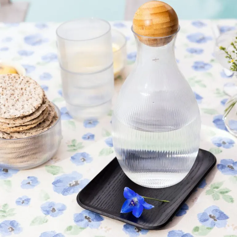 Eden vokset duk 150x250 cm blå mix