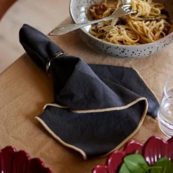 Edith serviett 45x45 cm 2 stk grå