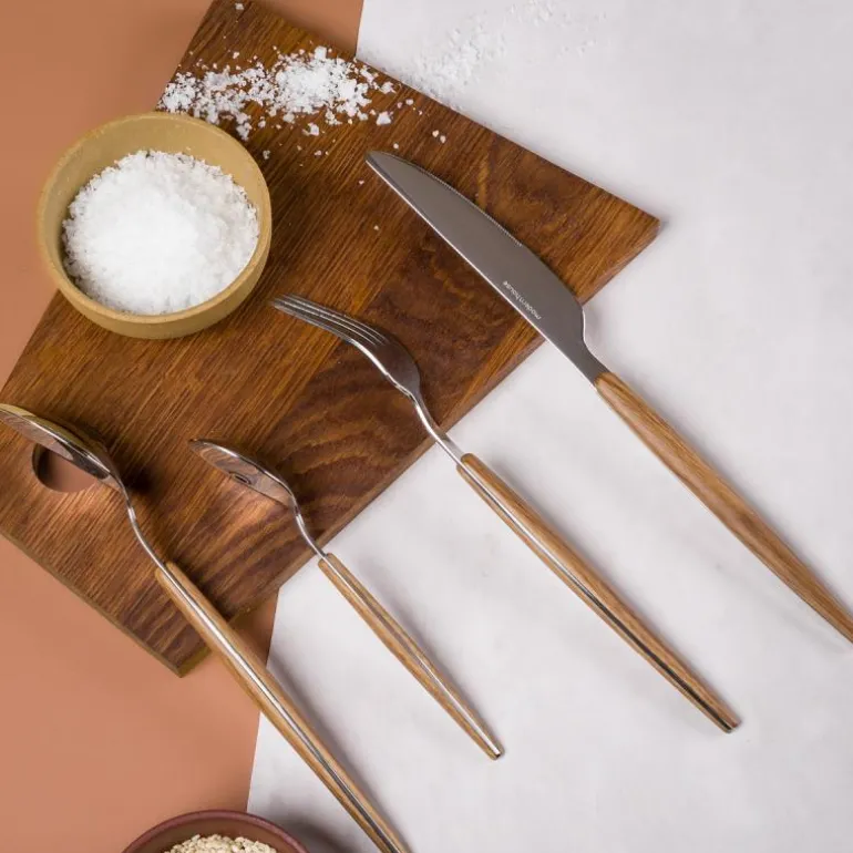 Eik skje 20 cm natur/blank