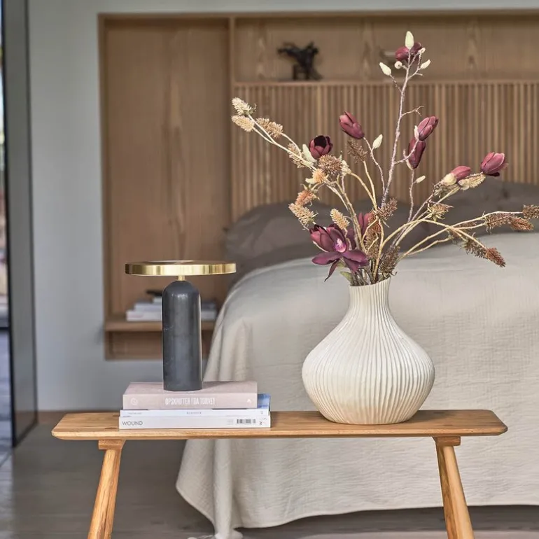 Eik vase 27x28 cm krem