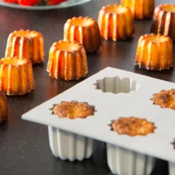 Elastomoule bakeform for 8 canelés grå