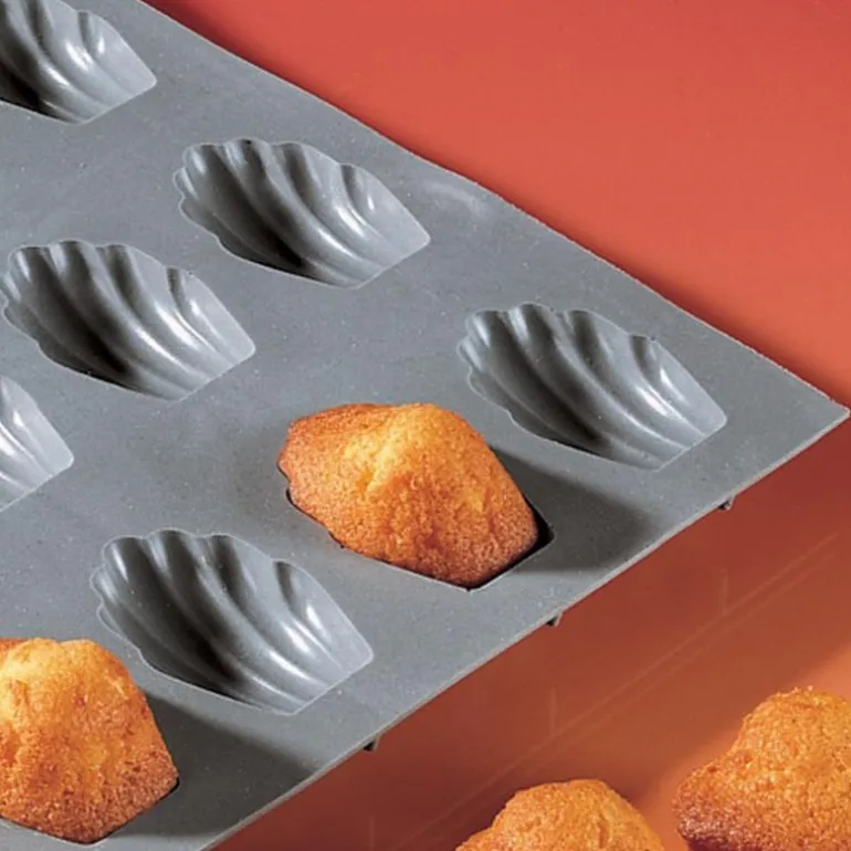 Elastomoule bakeform for 9 madeleine grå