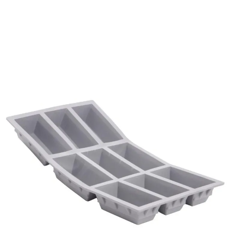 Elastomoule bakeform for 9 småbrød grå