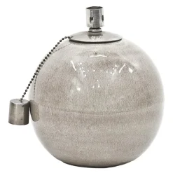 Elda oljelampe 15 cm grå