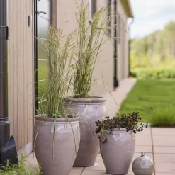 Elda oljelampe 15 cm grå