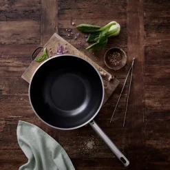 Elegance wok keramisk 28 cm Rustfritt stål