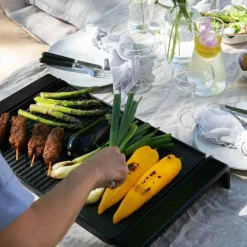 Elektrisk bordgrill XXL 47x32 cm svart