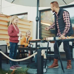 Elektrisk grill 2200W m/vogn&sidebord