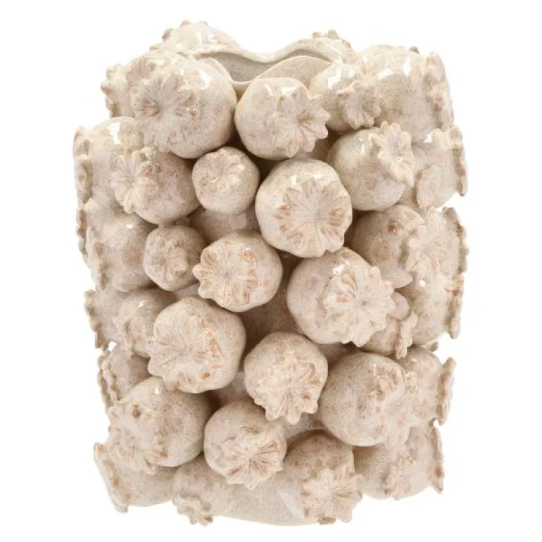 Elha vase/blomsterpotte 32cm kremfarget