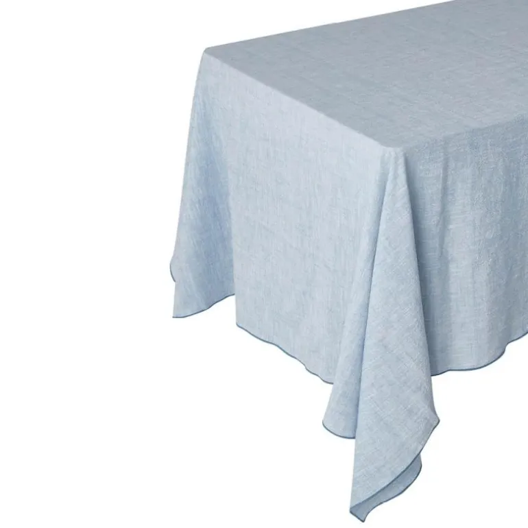 Eline duk 145x250 cm blå/hvit