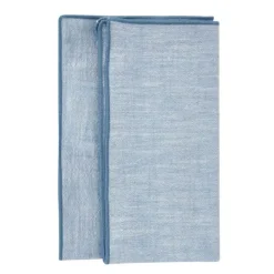 Eline serviett 45x45 cm 2 stk blå/hvit