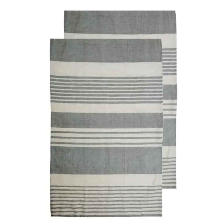 Ella Hamam kjøkkenhåndkle 2 stk 50x70 cm grå