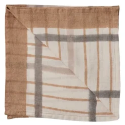 Ella serviett 50x50 cm hazelnut checkered