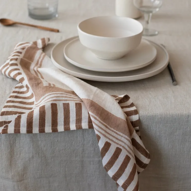 Ella serviett 50x50 cm hazelnut