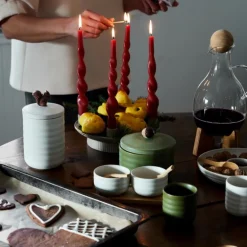 Ellen Ekorrekrukke med lokk 13,5 cm benvit