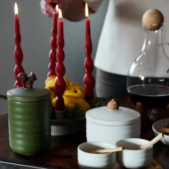 Ellen krukke med lokk 13,5 cm grønn