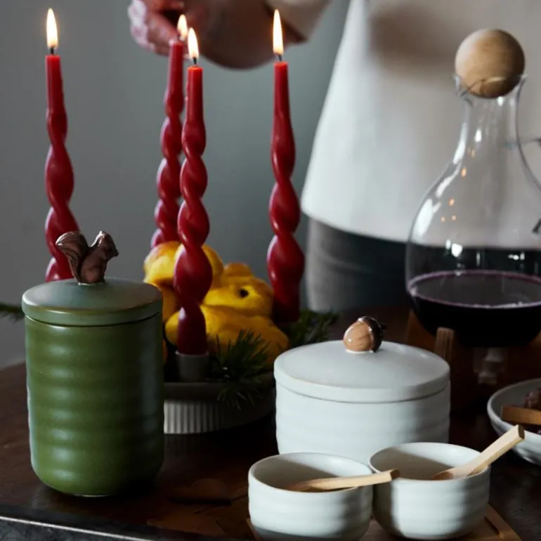 Ellen krukke med lokk 13,5 cm grønn