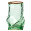 Ellen vase 22 cm green/foffee brown