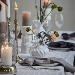 Ellia lysestake 30 cm hvit