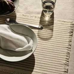 Elouise bordbrikke 41,5x32 cm 2 stk offwhite/fungi grey