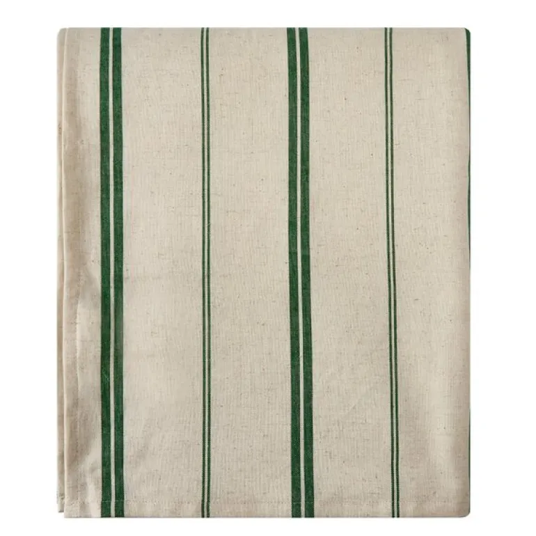 Elsa duk 145x250 cm stripe natur/grønn