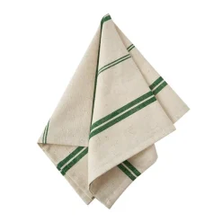 Elsa serviett 45x45 cm 2 stk natur/grønn