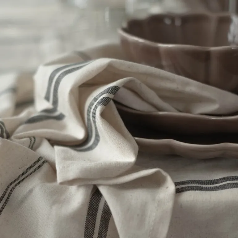 Elsa servietter 45 cm 2 stk natur/svart