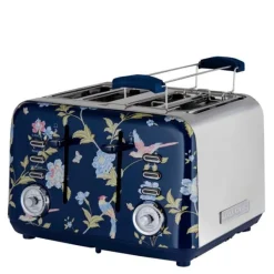 Elveden brødrister 4 skiver blue/silver