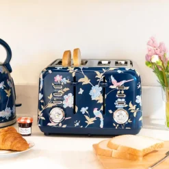 Elveden brødrister 4 skiver blue/silver