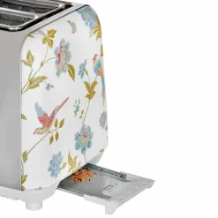 Elveden brødrister 2 skiver white/silver