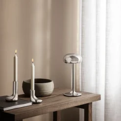 Emendo LED-batterilampe 13x29 cm krom