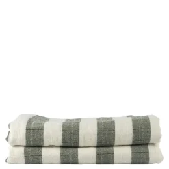Emilie pledd 170x130 cm grønn/hvit