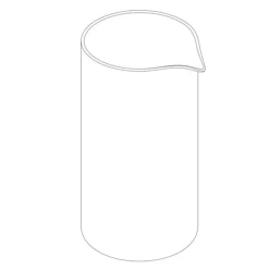 Emma glass til presskanne 18,5 cm klar