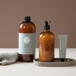 Empty glass bottle tom såpedispenser 500 ml Hand Soap brun