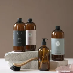 Empty glass bottle tom såpedispenser 500 ml Hand Soap brun