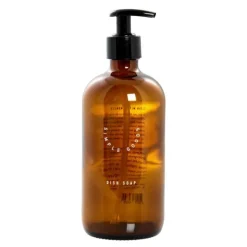 Empty glass bottle tom såpedispenser 500 ml Dish Soap brun