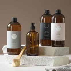 Empty glass bottle tom såpedispenser 500 ml Dish Soap brun